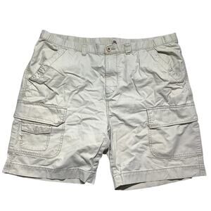 Tommy Bahama Men’s Light Khaki Cargo Shorts Size XL — Casual, Relaxed, Utility